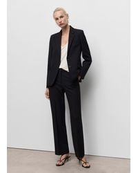 Mango - Pinstripe Suit Trousers - Lyst