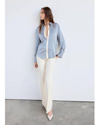 Mango - Regular Fit Striped Shirt - Lyst