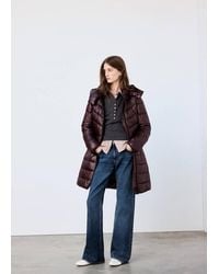 Mango - Midi Quilted Anorak With Hood - Lyst