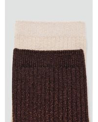 Mango - 2Er-Pack Lurexsocken Mit Rippmuster - Lyst