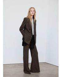 Mango - Houndstooth Suit Trousers - Lyst