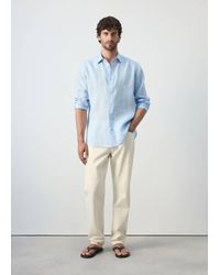 Mango - Regular-Fit 100% Linen Shirt - Lyst