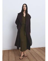 Mango - Fine-Knit Flared Dress - Lyst