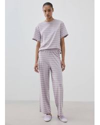 Mango - Cotton Striped Pyjama Bottoms - Lyst
