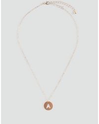MANGO TEEN - Letter Pendant Necklace - Lyst