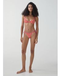 Mango - Printed Bikini Bottom - Lyst