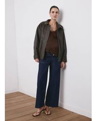 Mango - Wide Leg Premamá Jeans With Pockets - Lyst