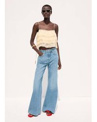 Mango - Mid-Rise Flared Jeans - Lyst