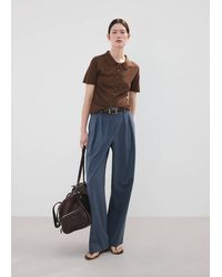 Mango - Knitted Polo-Neck Sweater - Lyst
