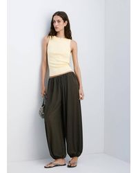 Mango - Fine Knit Boat Neck Top - Lyst
