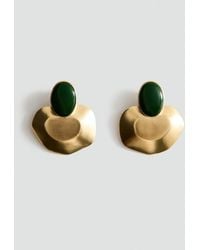 Mango - Resin Stud Earrings - Lyst