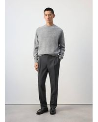 Mango - 100% Italian Wool Knitted Jumper - Lyst