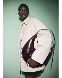 Mango - Short Coat With Notched Lapel Collar - Lyst