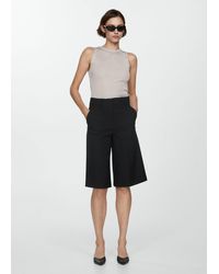 Mango - Knitted Top With Metallic Thread - Lyst