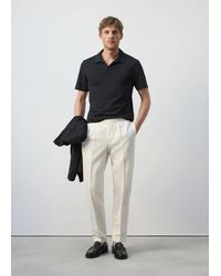 Mango - Slim Fit Piqué Polo - Lyst