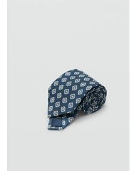 Mango - 100% Silk Patterned Tie - Lyst