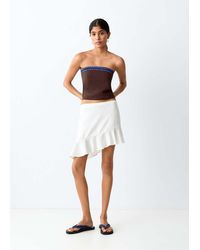MANGO TEEN - Bandeau Top With Contrasting Details - Lyst