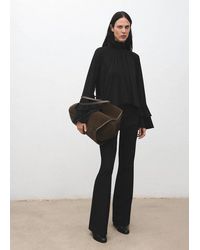 Mango - Blouse With Flared Sleeves And Ruffles - Lyst