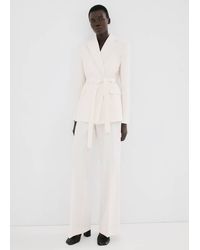 Mango - Suit Jacket With Belt - Lyst