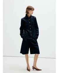Mango - Denim Shirt With Pockets - Lyst