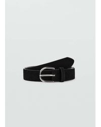 MANGO TEEN - Leather Fur Belt - Lyst