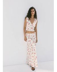 Mango - Floral Lace Blouse - Lyst