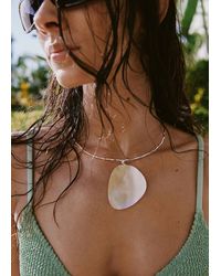 Mango - Rigid Shell Necklace - Lyst