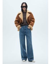 Mango - Faux Shearling-Lined Jacket - Lyst