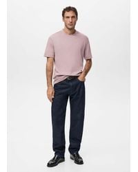 Mango - Medium Weight Regular Fit T-Shirt - Lyst