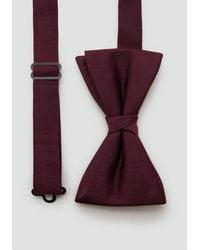 Mango - Classic Bow Tie With Microstructure - Lyst