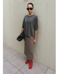 Mango - Oversize Short Sleeve Sweater - Lyst