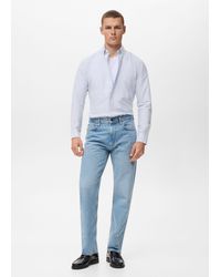 Mango - 100% Cotton Kodak Striped Shirt - Lyst
