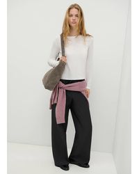 MANGO TEEN - Straight-Leg Trousers With Bow Detail - Lyst