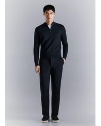 Mango - Comfort-Stretch-Pullover Mit Reißverschluss - Lyst