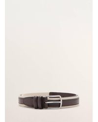 Mango - Leather Mixed Belt - Lyst