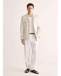 Mango - Jacket 100% Italian Cotton - Lyst