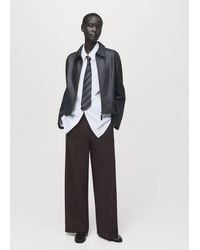 Mango - Side Striped Trousers - Lyst