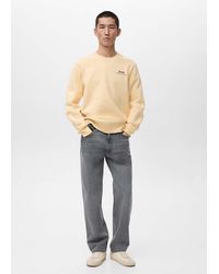 Mango - Regular-Fit Sweatshirt With Text Print - Lyst