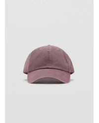 Mango - Plain Cotton Cap - Lyst