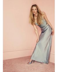 Mango - Satin Maxi-Skirt - Lyst