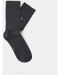 Mango - Embroidered Cotton Socks - Lyst