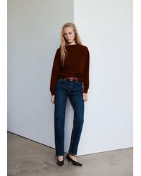 Mango - Oversized Round-Neck Sweater - Lyst