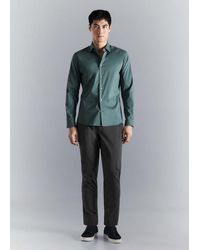 Mango - Comfort Stretch Non-Iron Cotton Shirt - Lyst