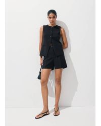 Mango - Waistcoat With Buttons And Pockets - Lyst