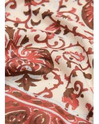 Mango - Floral Print Scarf - Lyst