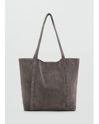 MANGO TEEN - Leather Tote Bag - Lyst