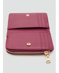 Mango - Small Wallet With Saffiano Effect - Lyst