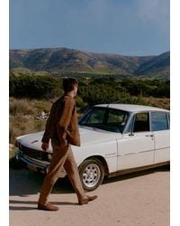 Mango - Suede Leather Loafers - Lyst