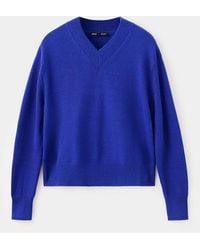 Mango - V-Neck Knit Sweater - Lyst