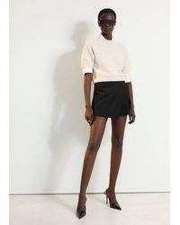 Mango - Short-Sleeved Jumper With Pearls - Lyst